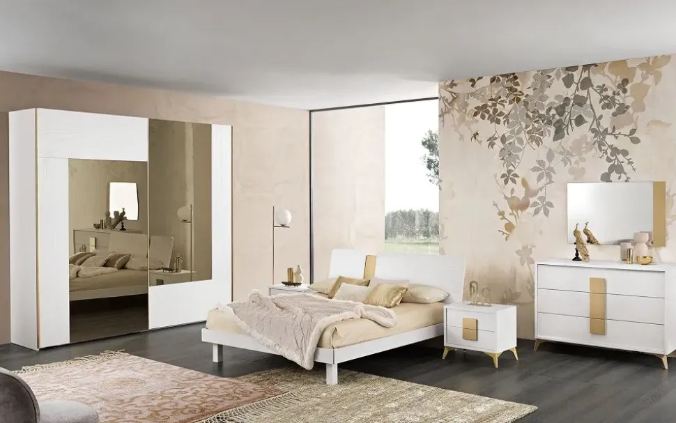 Camera da letto Camera matrimoniale mod.luxury Gierre mobili PREZZI OUTLET