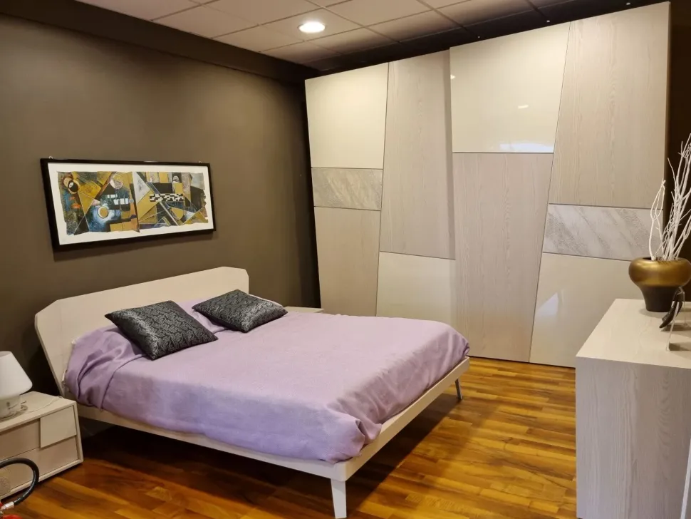 Camera da letto Camera mobilgam acacco con letto quadra Mobilgam PREZZI OUTLET