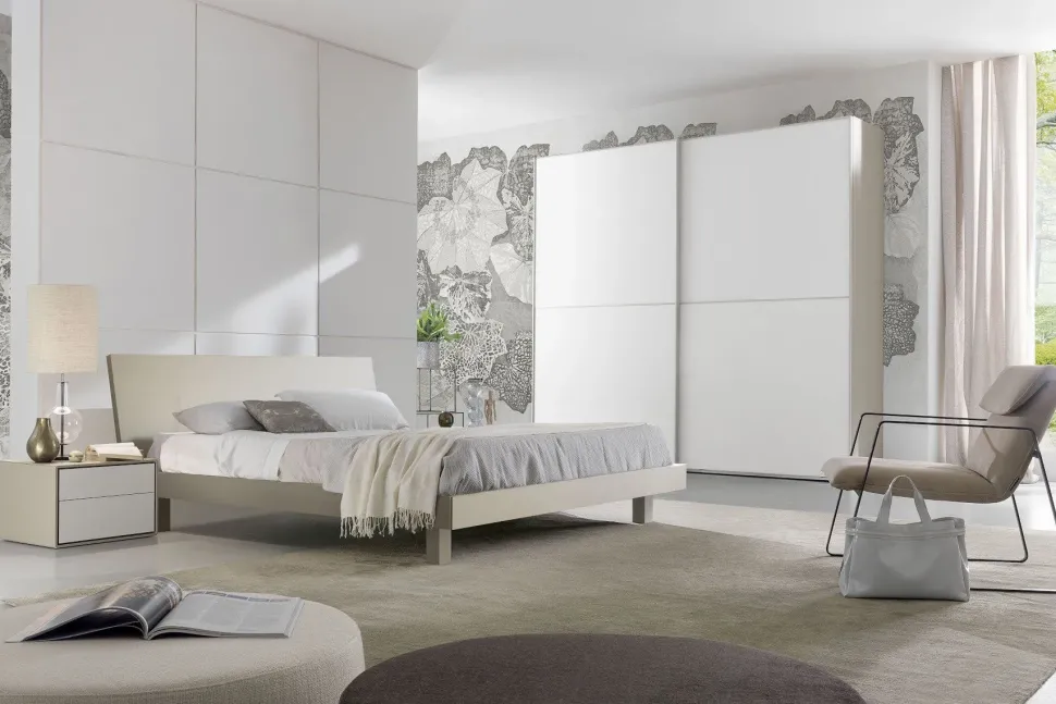 Camera da letto Catania S75 in laccato opaco in Offerta Outlet