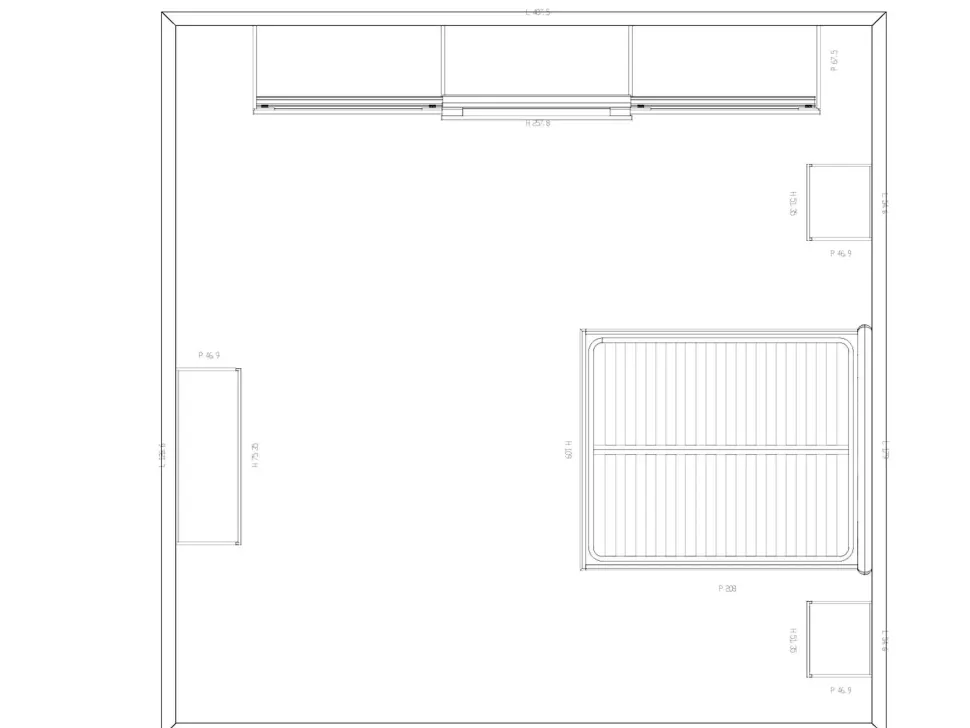 Camera da letto Cm107 Colombini casa a un prezzo conveniente