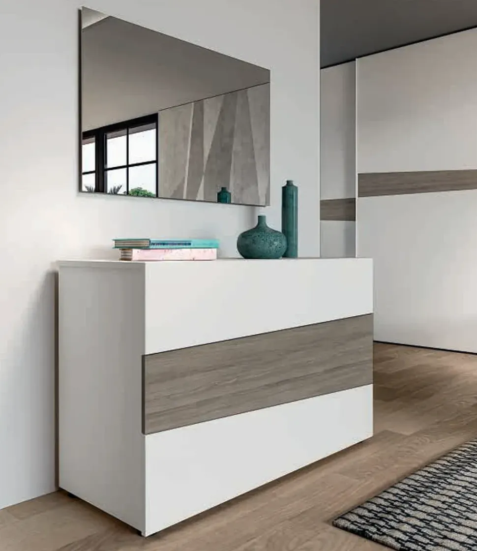 Camera da letto Composizione flo' 302 Santalucia in laminato a prezzo ribassato