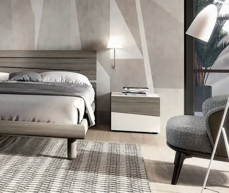 Camera da letto Composizione flo' 302 Santalucia in laminato a prezzo ribassato