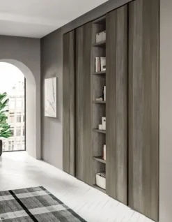 Camera da letto Composizione b012 Villanova in laminato a prezzo Outlet