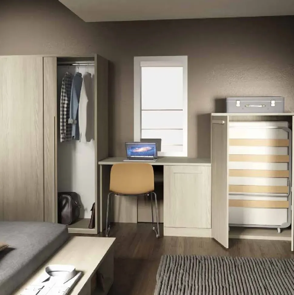 Camera da letto Composizione 59 San martino mobili in legno a prezzo Outlet