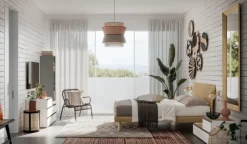 Camera da letto Composizione laura 316 Santalucia in legno in Offerta Outlet