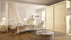 Camera da letto Composizione 02 Artigianale in legno a prezzo ribassato