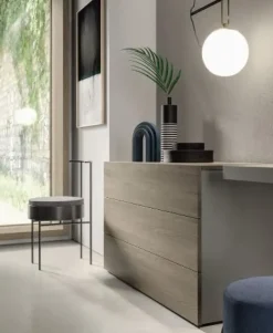 Camera da letto Composizione b017 Villanova in laccato opaco in Offerta Outlet