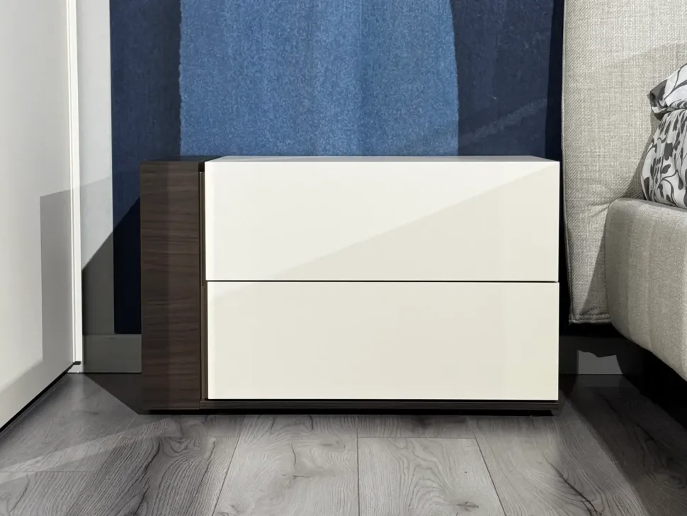 Camera da letto Dolomite Santalucia in laccato opaco in Offerta Outlet