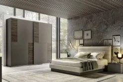 Camera da letto Eleganza S75 in laccato opaco a prezzo ribassato