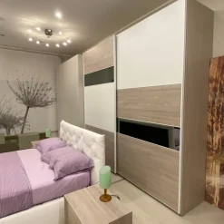 Camera da letto Giessegi Blu moon a prezzo scontato in laminato