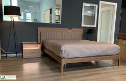 Camera da letto Ginger Maronese acf in laminato a prezzo Outlet