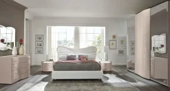 Camera da letto Glamour champagne Spar in laminato a prezzo scontato
