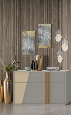 Camera da letto Gruppo  comò comodini caterina  Mobilificio bellutti in legno a prezzo scontato