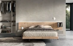 Camera da letto Gruppo letto hang Zg mobili in laminato a prezzo Outlet