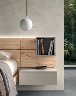 Camera da letto Gruppo letto hang Zg mobili in laminato a prezzo Outlet
