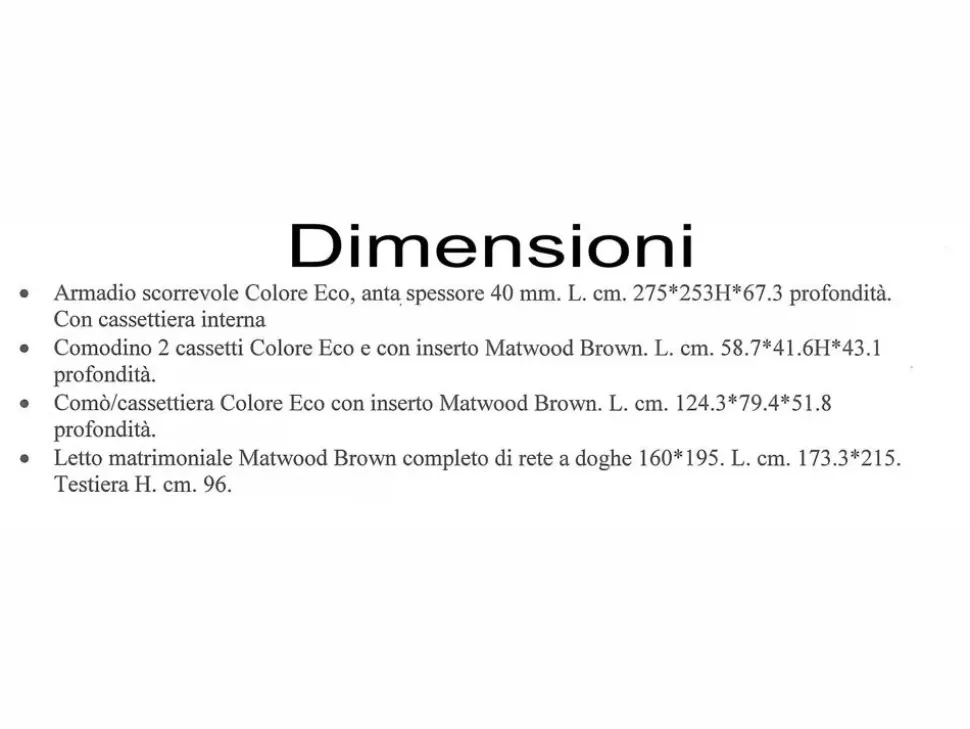 Camera da letto Homy Santalucia a un prezzo conveniente