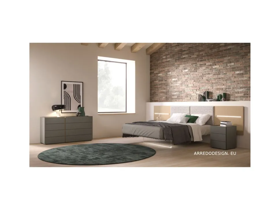 Camera da letto Jasmine Orme in laminato a prezzo scontato