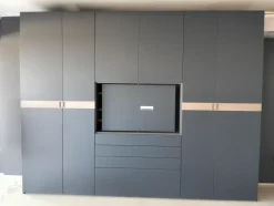 Camera da letto Kico Polaris/teca a prezzo ribassato in laccato opaco