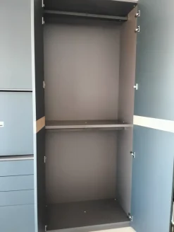 Camera da letto Kico Polaris/teca a prezzo ribassato in laccato opaco