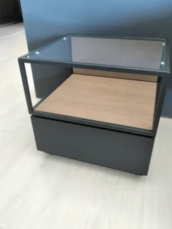 Camera da letto Kico Polaris/teca a prezzo ribassato in laccato opaco