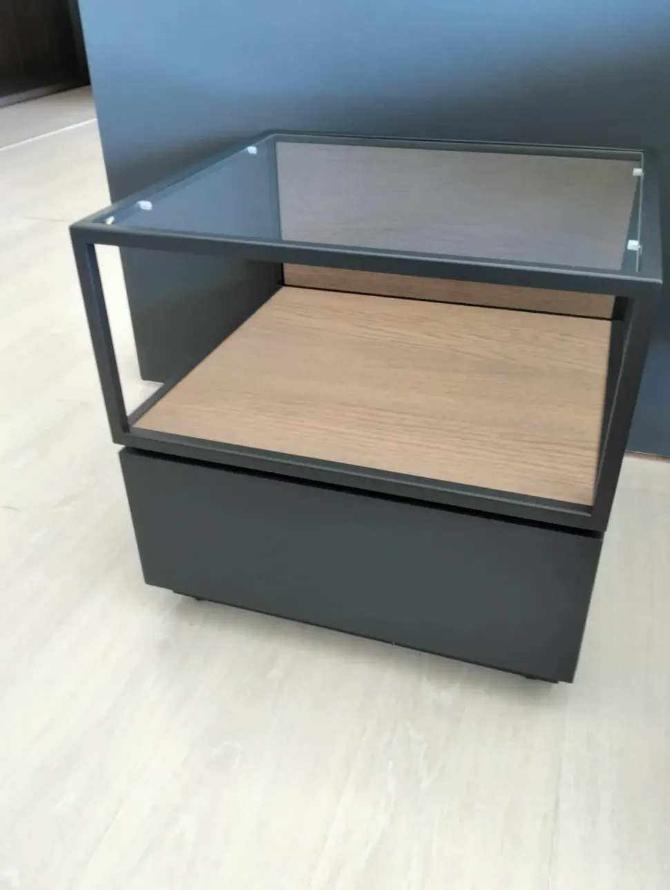 Camera da letto Kico Polaris/teca a prezzo ribassato in laccato opaco