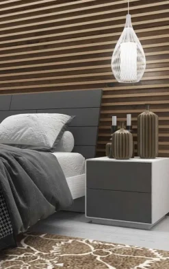 Camera da letto Kloe 09: Collezione esclusiva in laminato a prezzo scontato.