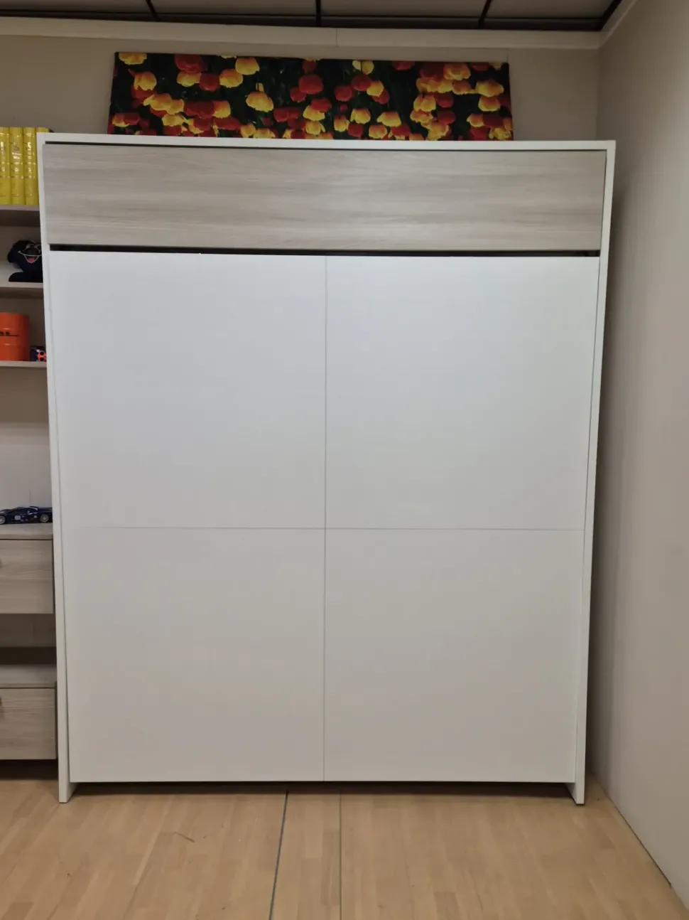 Camera da letto Letto a scomparsa Maconi in laminato in Offerta Outlet