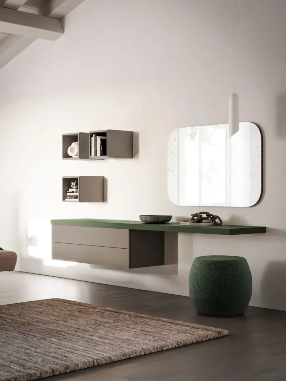 Camera da letto Letto jasmine composizione night 01 Orme a un prezzo conveniente