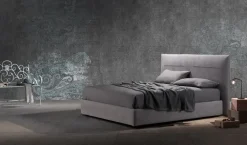 Camera da letto Letto matrimoniale mod.sax rivestito in ecopelle in promo-sconto del 50% Excò OFFERTA OUTLET