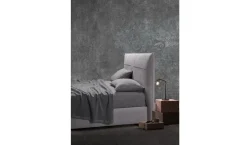 Camera da letto Letto matrimoniale mod.sax rivestito in ecopelle in promo-sconto del 50% Excò OFFERTA OUTLET