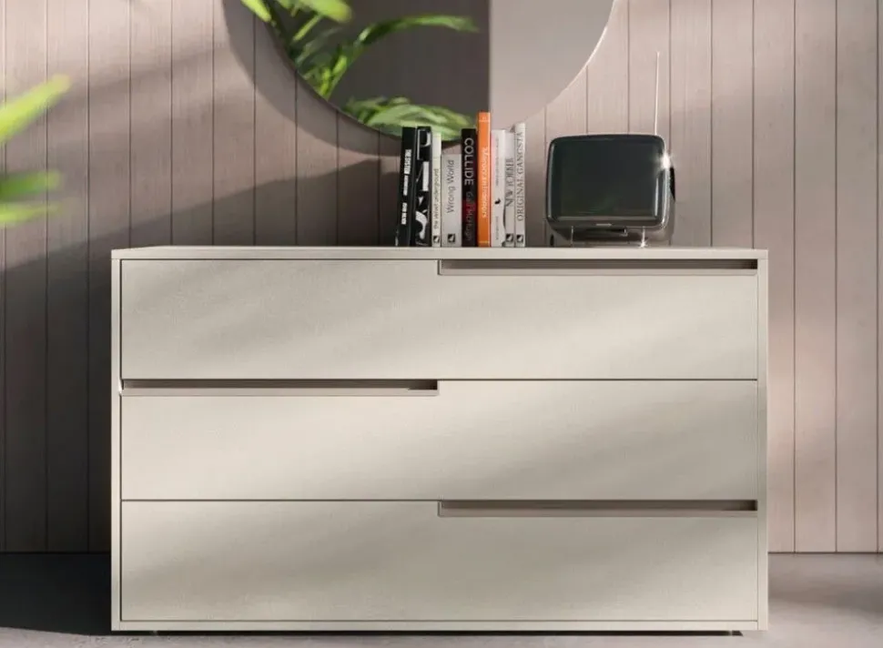 Camera da letto Loli Orme in laminato a prezzo Outlet