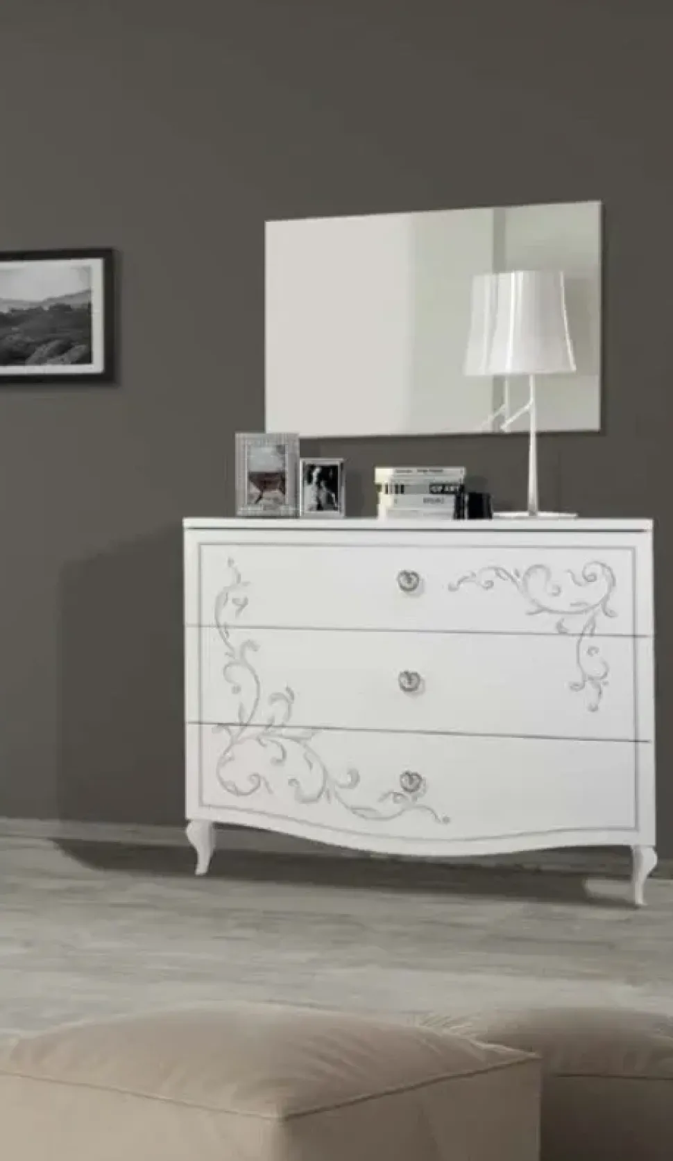 Camera da letto Lucrezia Md work in legno a prezzo Outlet