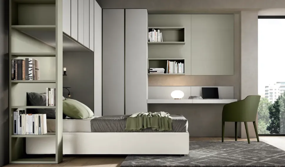 Camera da letto M109 Colombini casa in laminato a prezzo scontato