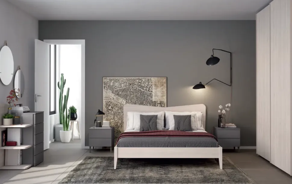 Camera da letto M316 Colombini casa in laminato a prezzo scontato