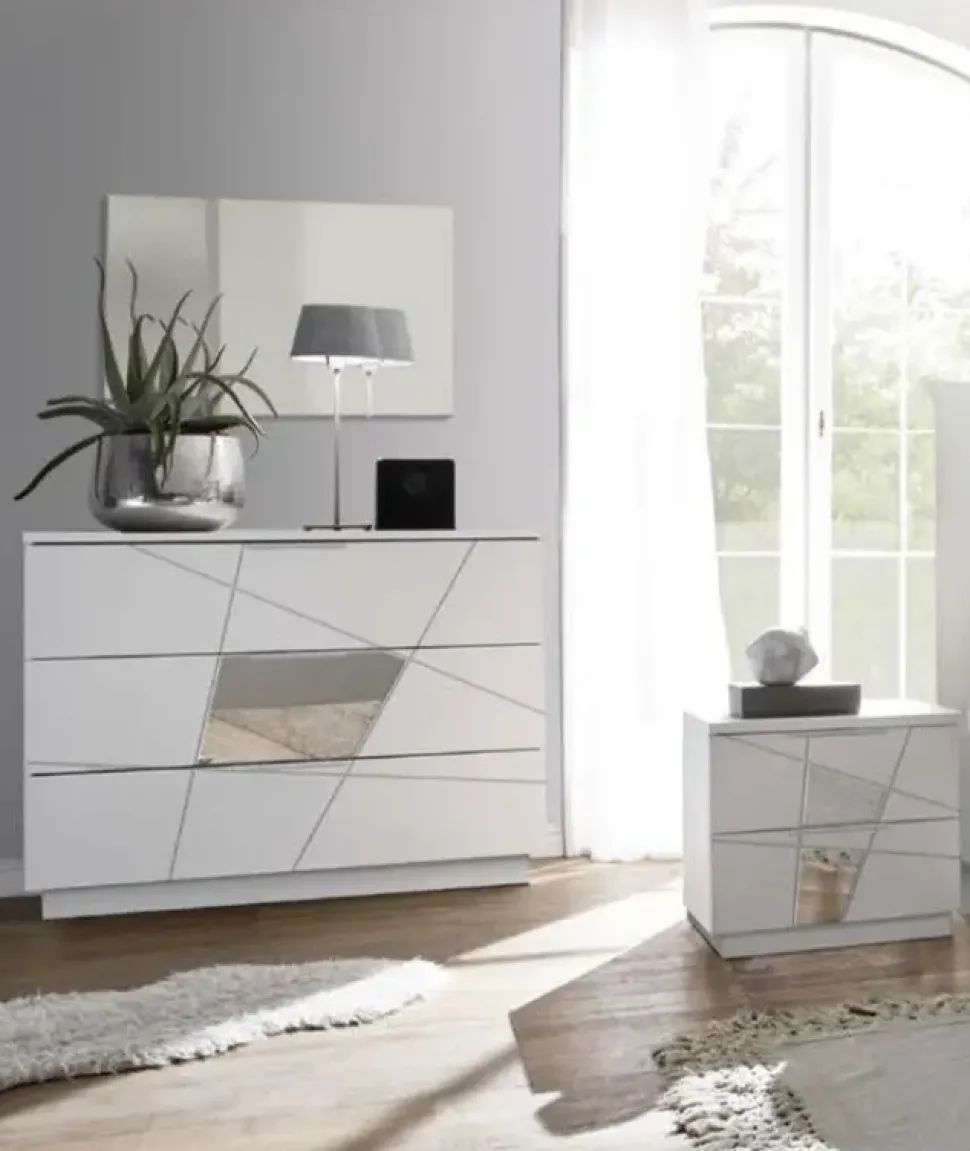 Camera da letto Marsiglia Md work in laccato opaco a prezzo Outlet