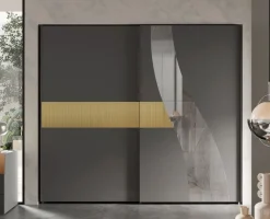 Camera da letto Modello titanio Artigianale in laminato a prezzo scontato