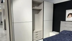 Camera da letto Mood La casa moderna in laccato opaco in Offerta Outlet