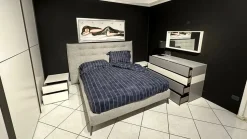 Camera da letto Mood La casa moderna in laccato opaco in Offerta Outlet