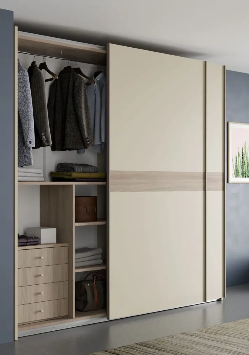 Camera da letto Night 107 Mottes selection in laminato in Offerta Outlet