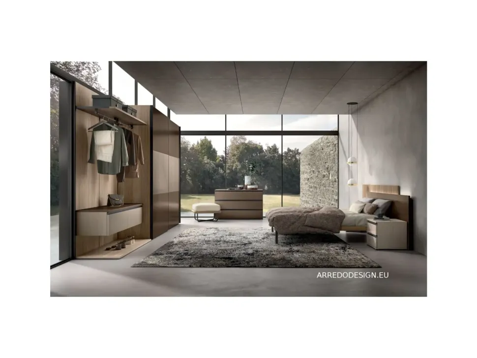Camera da letto Night 03 power Zg mobili in laminato a prezzo ribassato
