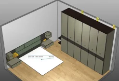 Camera da letto Noto Orme in laccato opaco a prezzo scontato