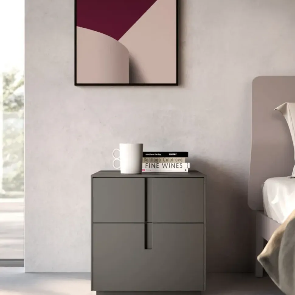 Camera da letto Ofelia compongo night 17 Orme in laccato opaco a prezzo ribassato