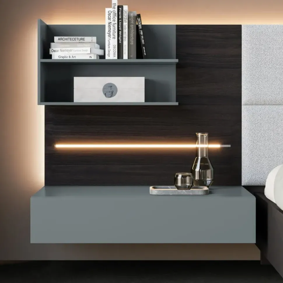 Camera da letto Orme Giako compongo night 07 a prezzo scontato in laccato opaco