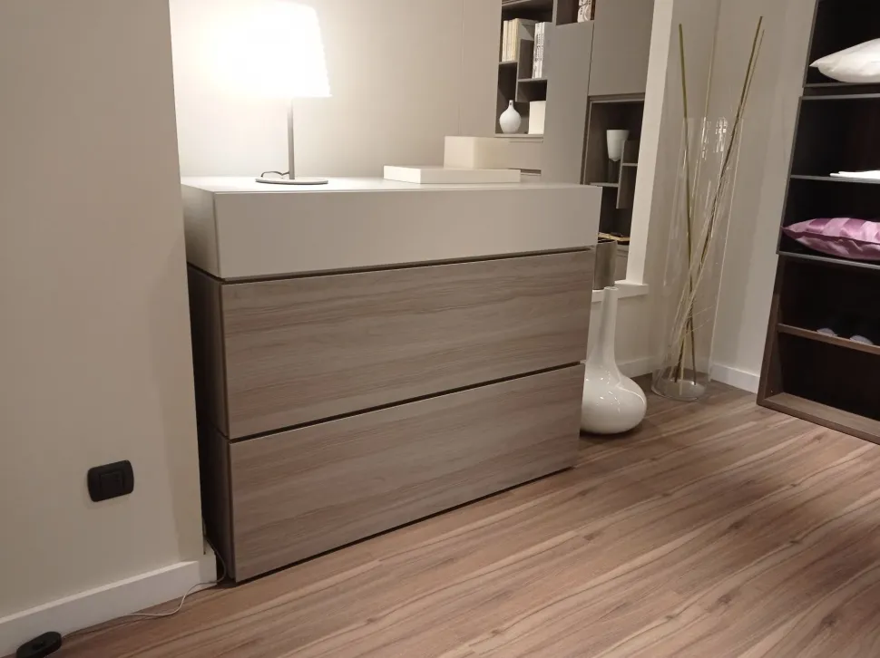 Camera da letto Orme Wall/contengo a prezzo scontato in laccato opaco