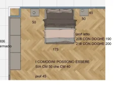 Camera da letto Pianca spillo   spazio e battente  Pianca in laccato opaco a prezzo Outlet