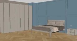 Camera da letto Pianca spillo   spazio e battente  Pianca in laccato opaco a prezzo Outlet