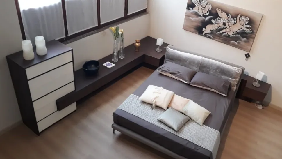 Camera da letto Retro letto artigianale Artigianale in legno a prezzo scontato