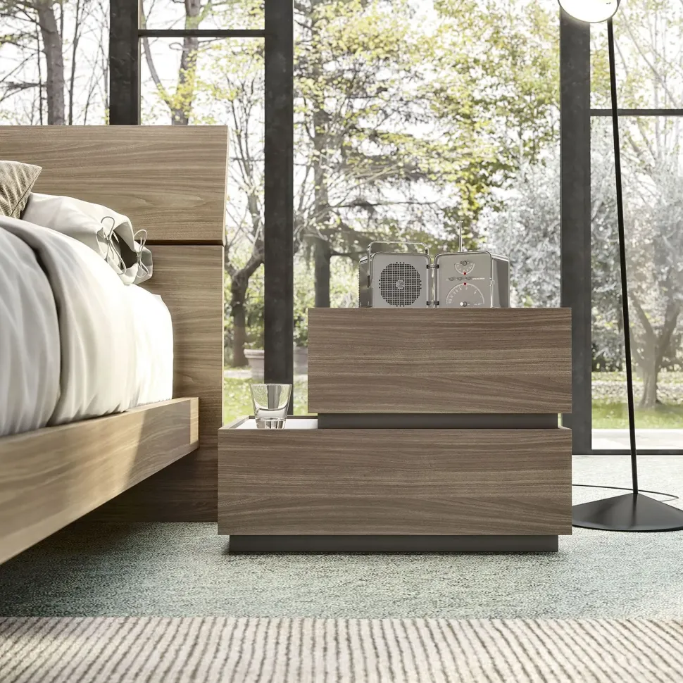 Camera da letto S75 Camera moderna a prezzo scontato in laccato opaco