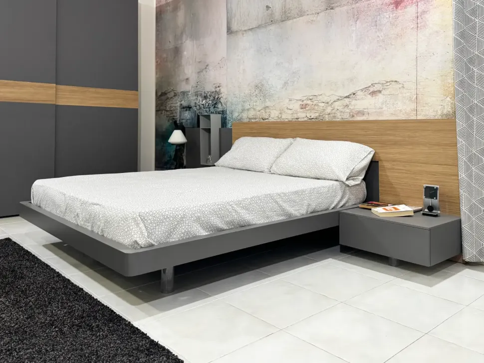 Camera da letto Scacco Santalucia in laminato a prezzo Outlet