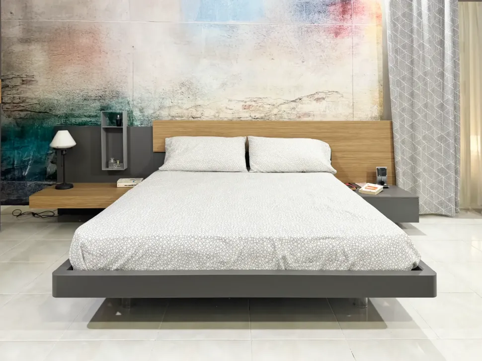 Camera da letto Scacco Santalucia in laminato a prezzo Outlet